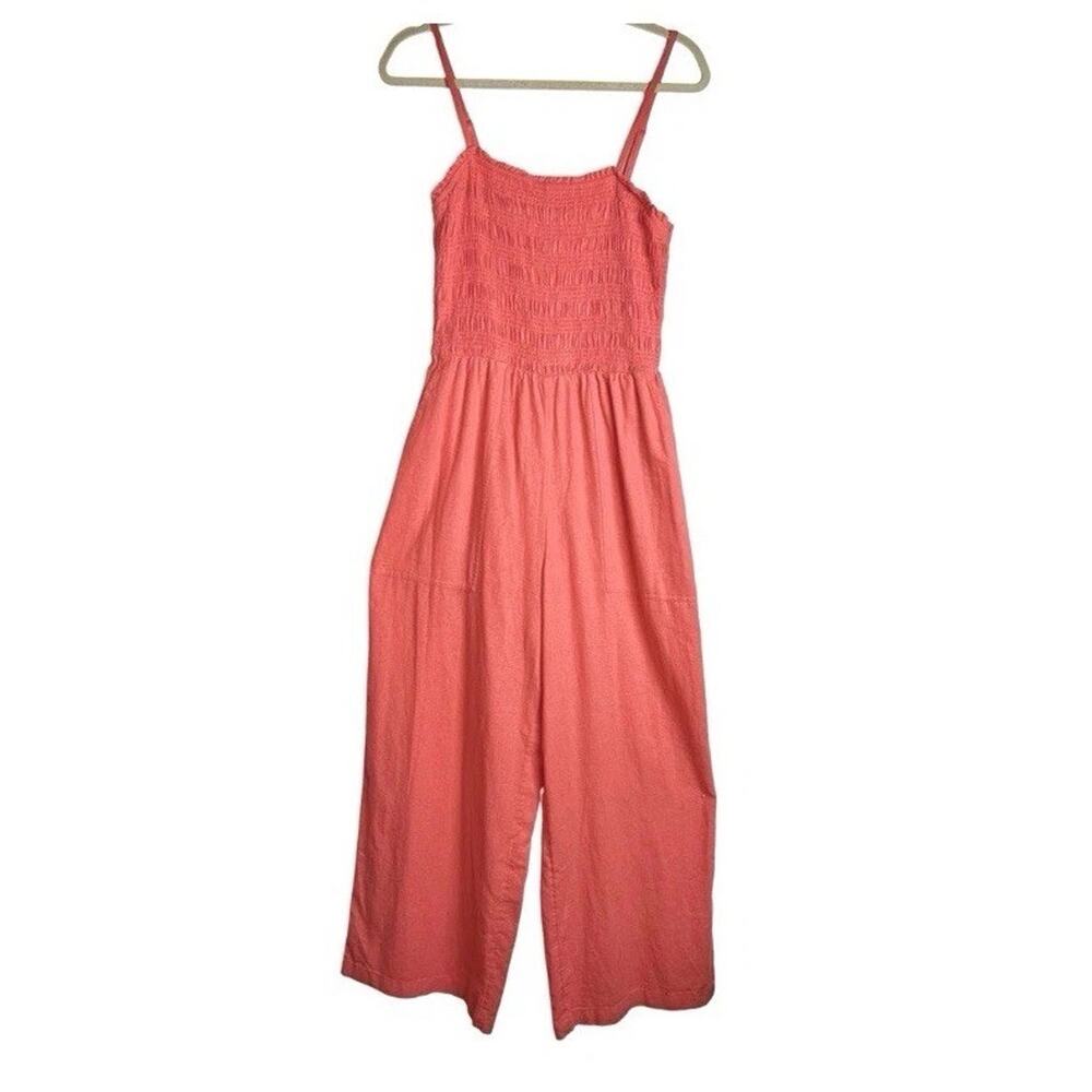 Linen Jumpsuit Coral Sz S/M Universal Threads